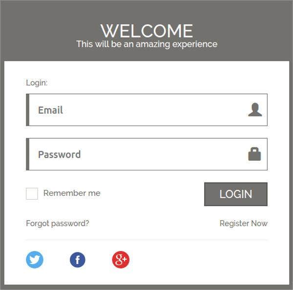 Detail Login Page Template Nomer 37