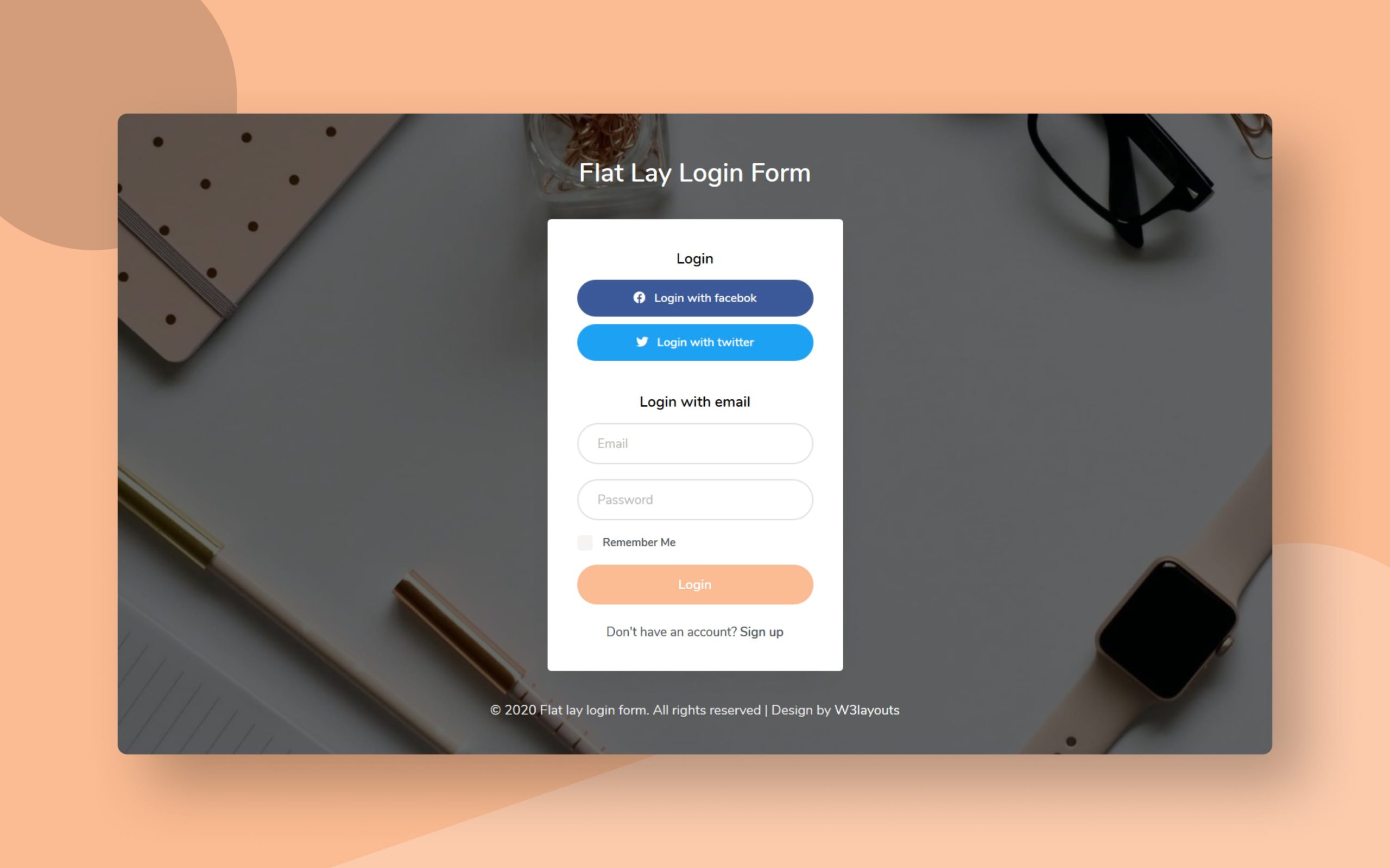 Detail Login Page Template Nomer 39