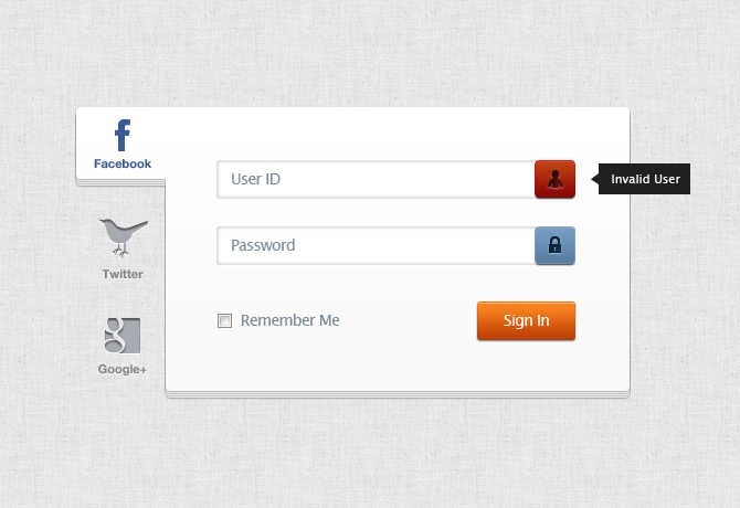 Detail Login Psd Template Nomer 9