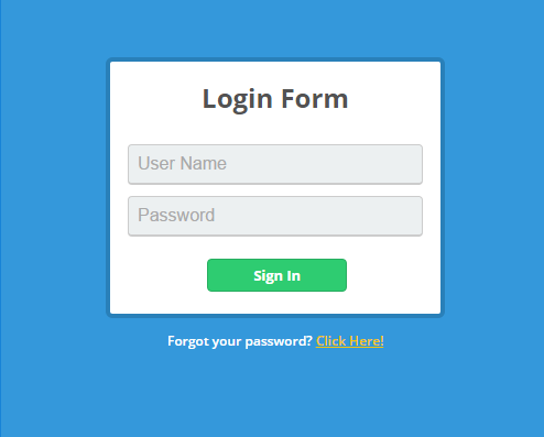 Detail Login Simple Template Nomer 3