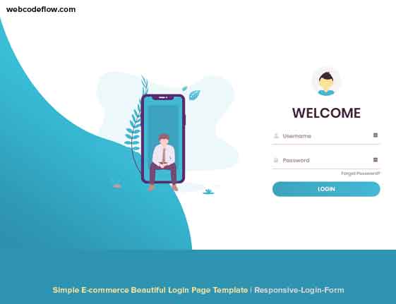 Detail Login Simple Template Nomer 20