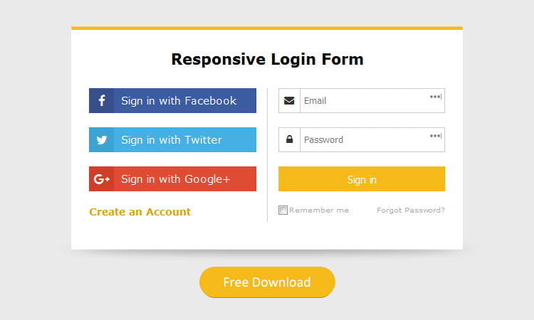 Detail Login Simple Template Nomer 41