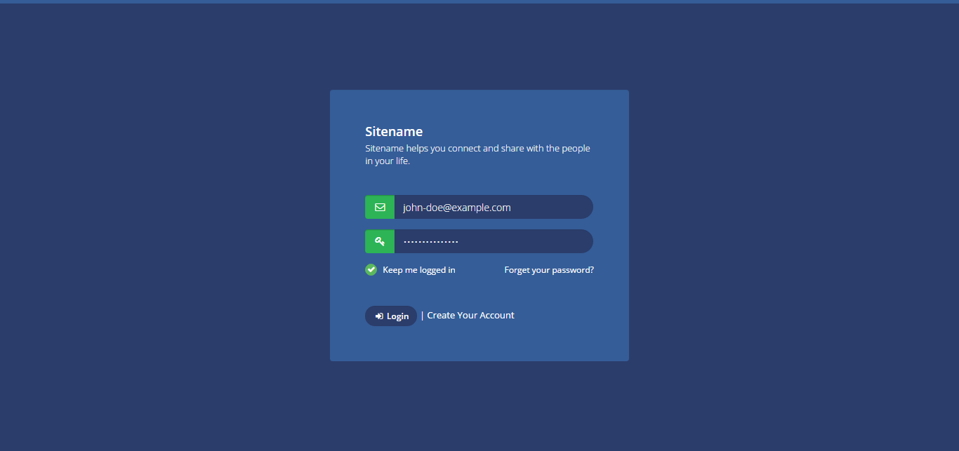 Detail Login Simple Template Nomer 47