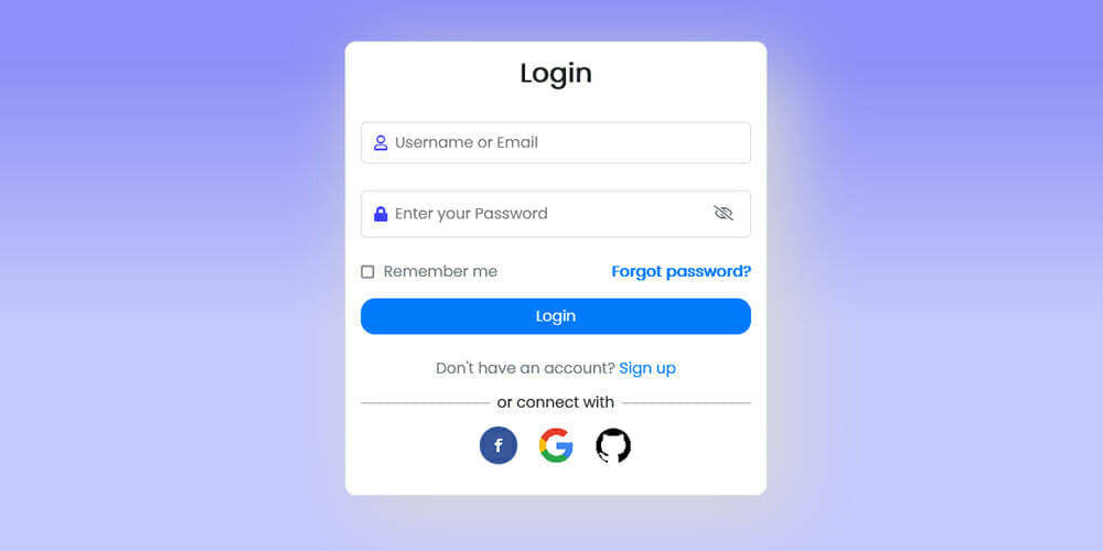 Detail Login Template Bootstrap 4 Nomer 13