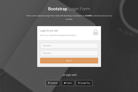 Detail Login Template Bootstrap 4 Nomer 34