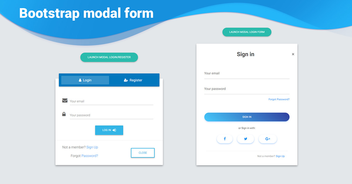 Detail Login Template Bootstrap 4 Nomer 39