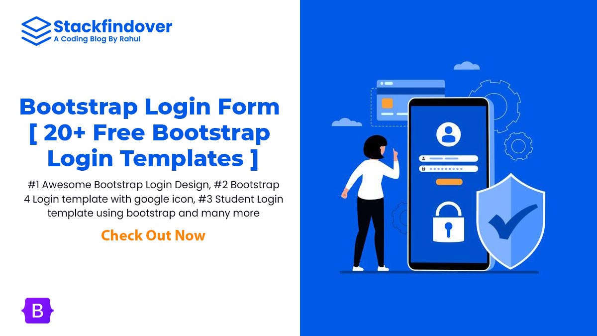 Detail Login Template Bootstrap 4 Nomer 50