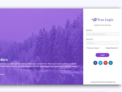 Detail Login Template Bootstrap 4 Nomer 52