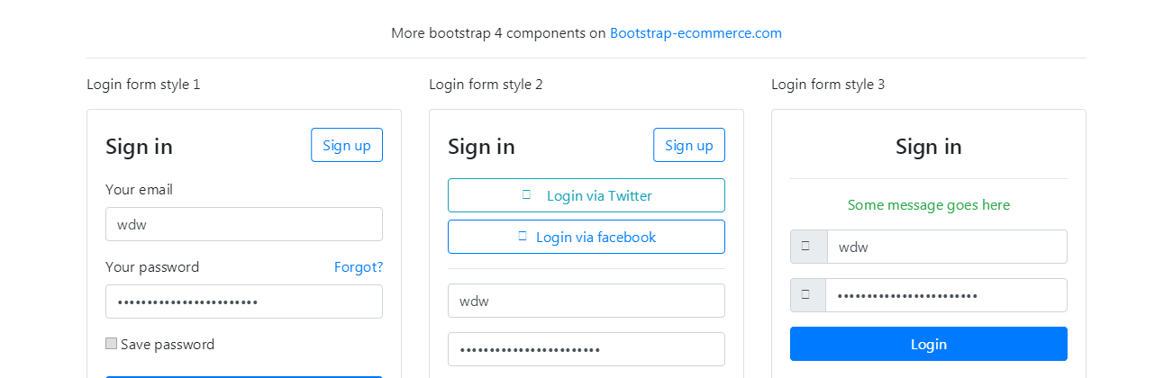 Detail Login Template Bootstrap 4 Nomer 54