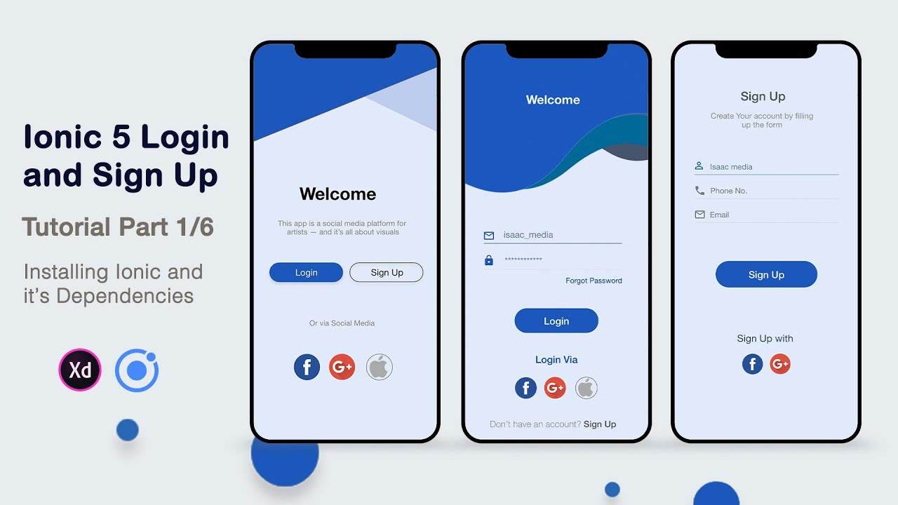 Login Template Ionic - KibrisPDR