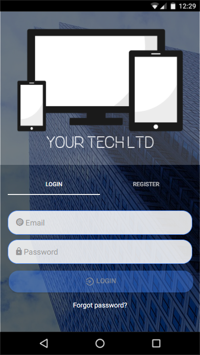 Detail Login Template Ionic Nomer 5