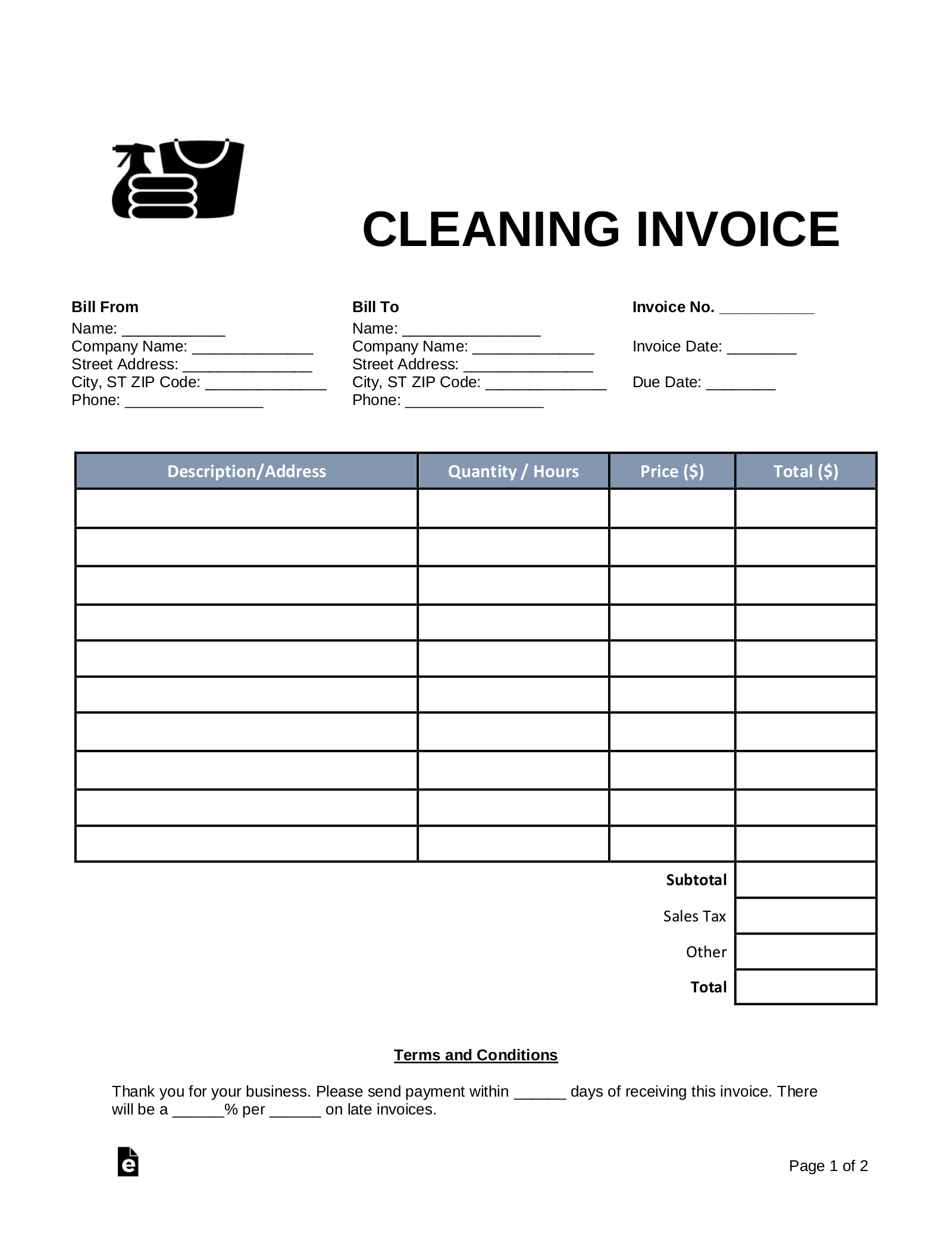 Detail Logistics Invoice Template Nomer 44