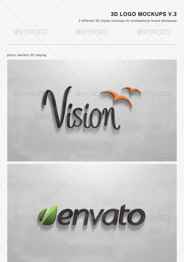 Detail Logo 3d Photoshop Template Nomer 24