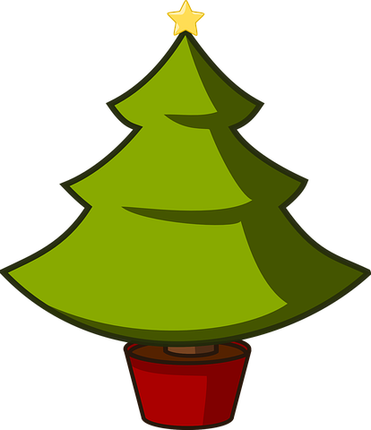 Detail Abstract Christmas Tree Vector Nomer 11