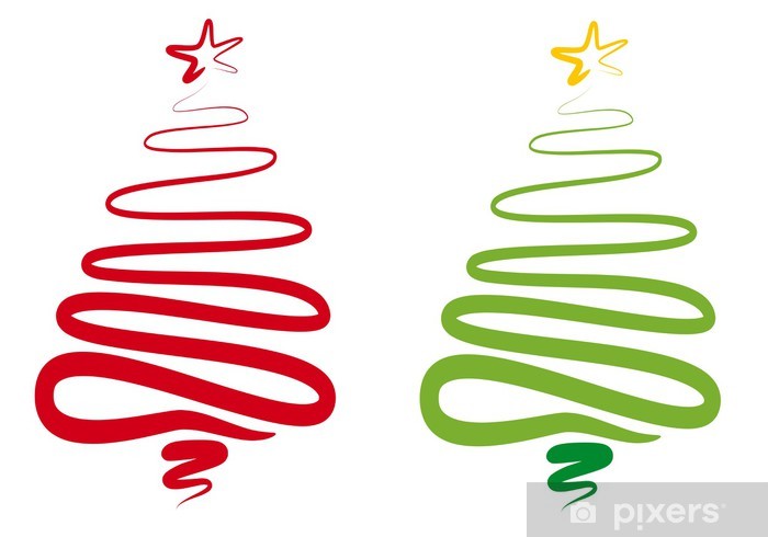 Detail Abstract Christmas Tree Vector Nomer 12