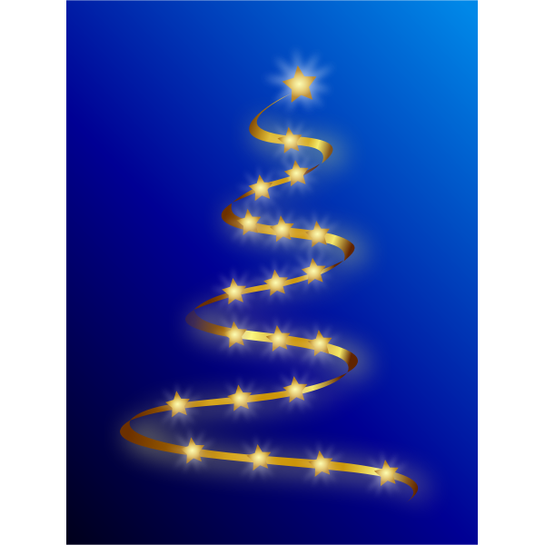 Detail Abstract Christmas Tree Vector Nomer 20