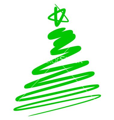 Detail Abstract Christmas Tree Vector Nomer 23