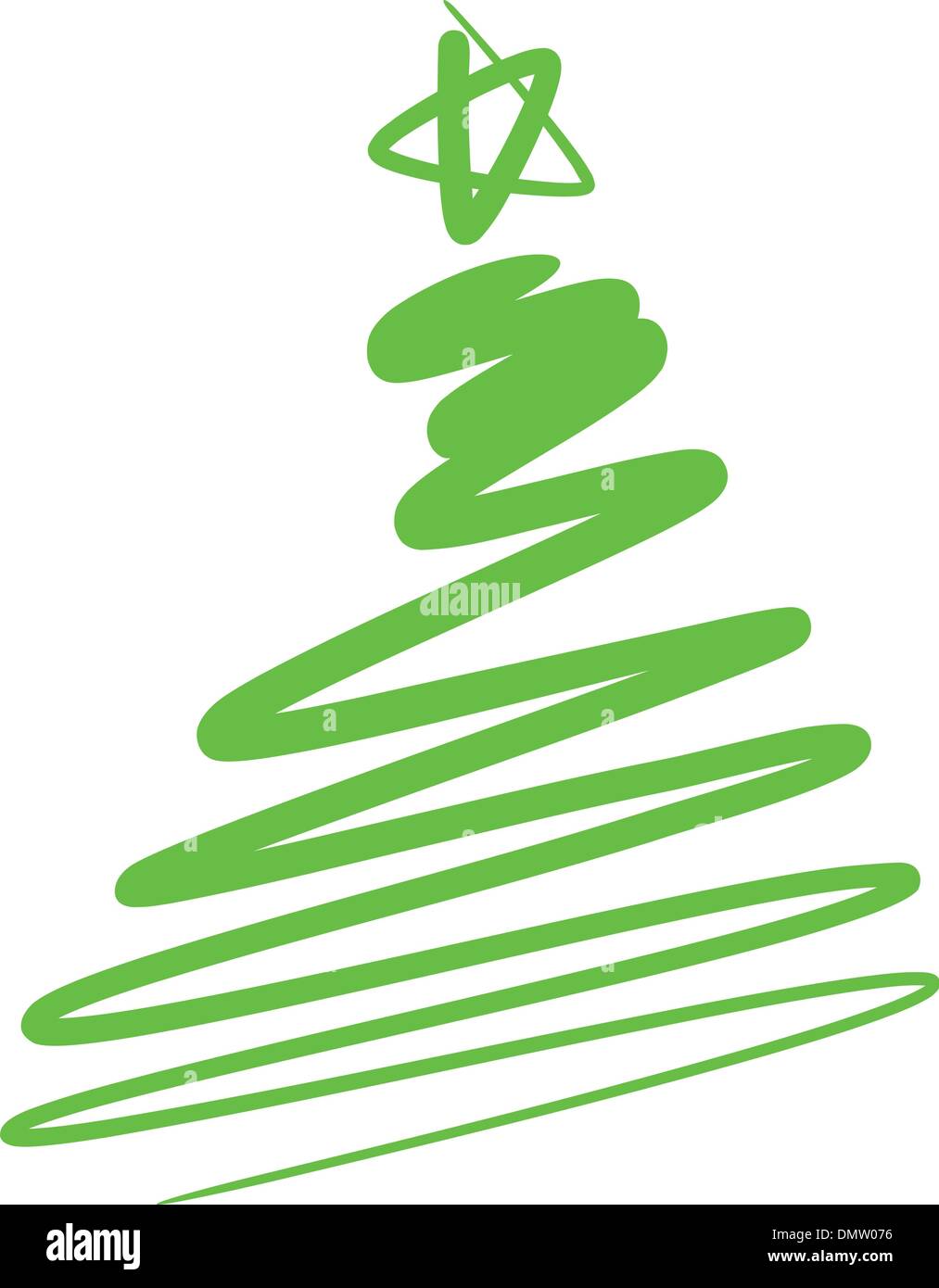 Detail Abstract Christmas Tree Vector Nomer 2