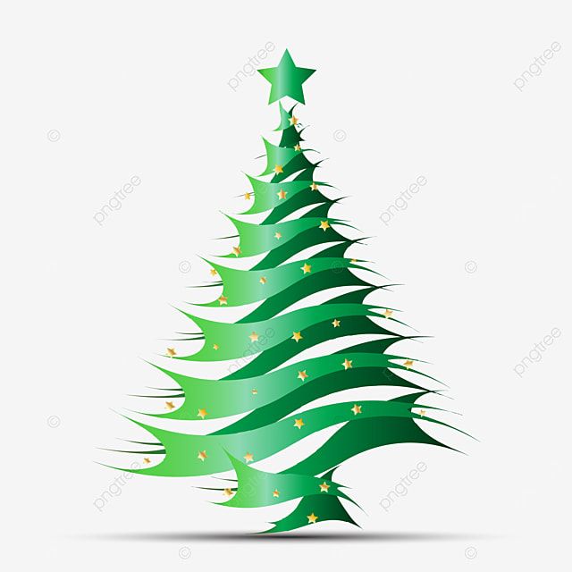 Detail Abstract Christmas Tree Vector Nomer 4