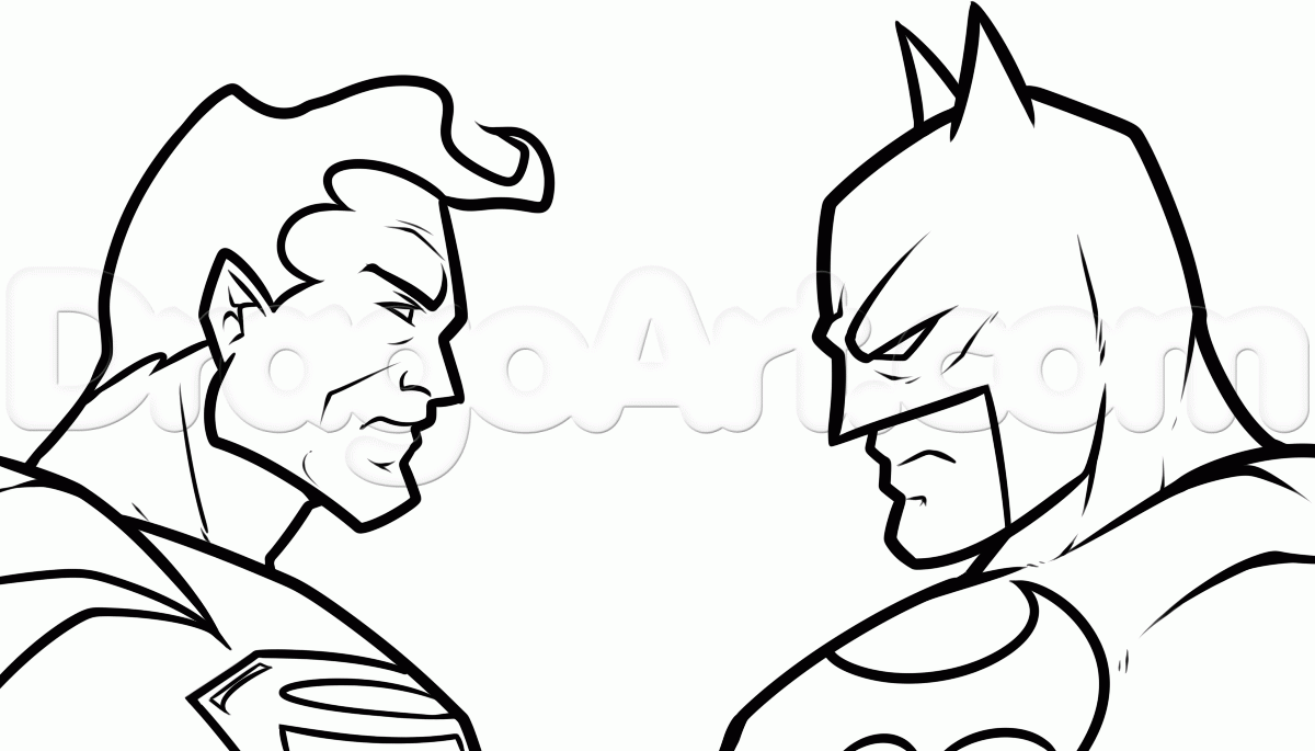 Detail Batman Superman Logo Drawing Nomer 3