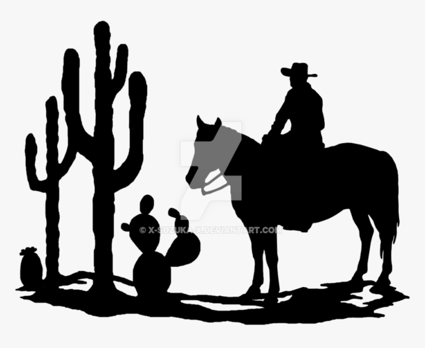 Detail Cowboy Silhouette Nomer 15