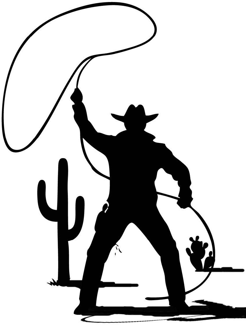Detail Cowboy Silhouette Nomer 21