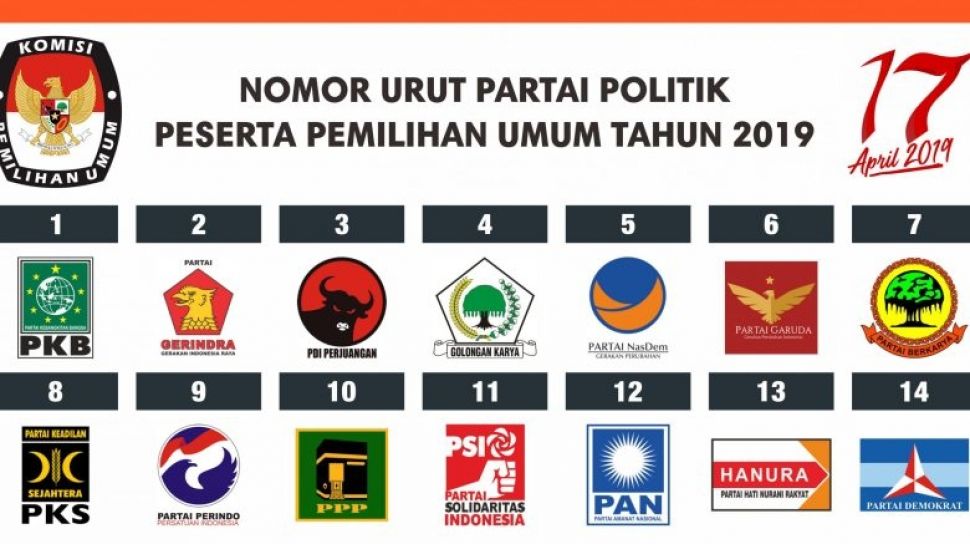 Detail Download Logo Parpol 2019 Nomer 6