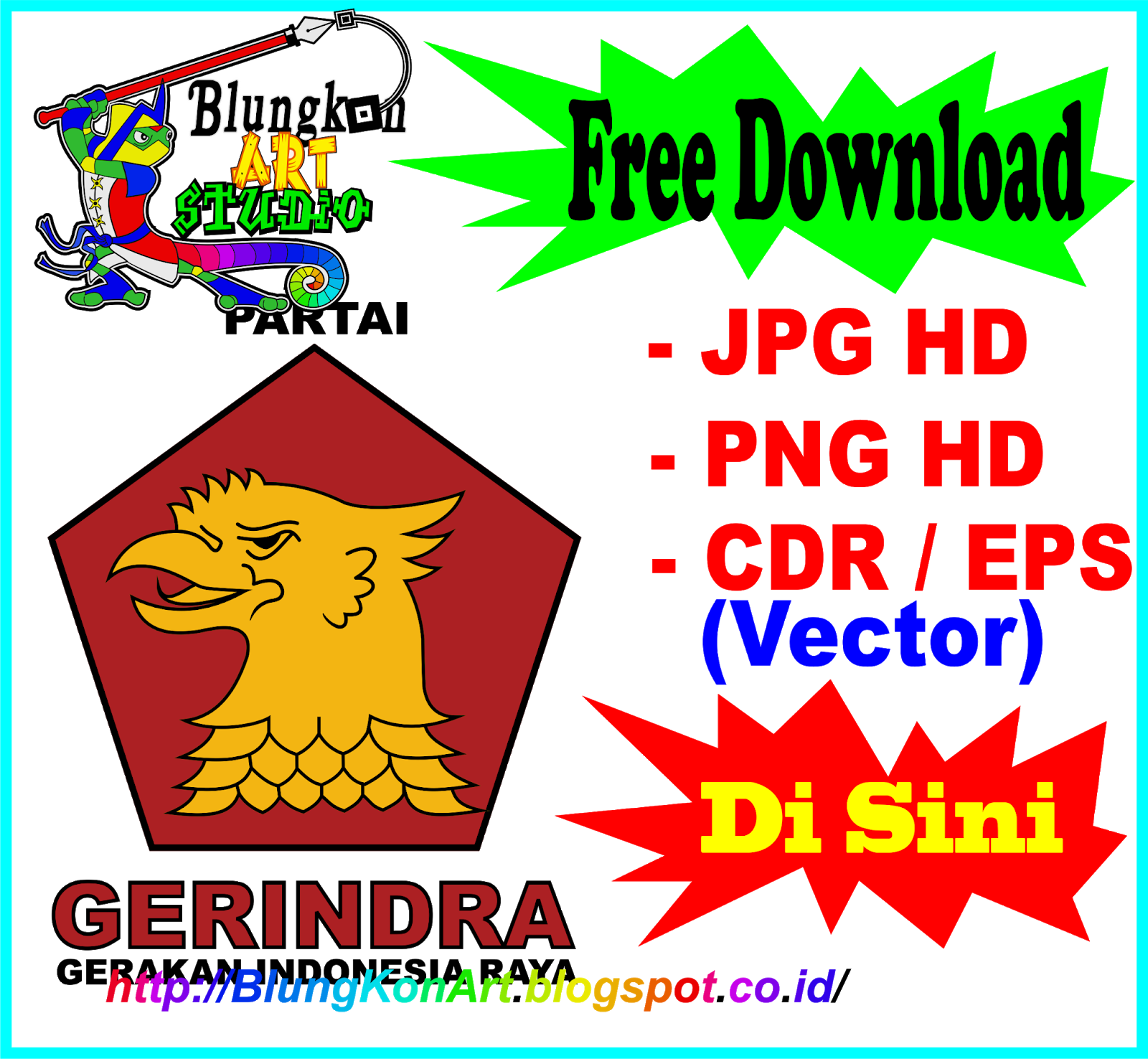 Detail Download Logo Partai Gerindra Cdr Nomer 16