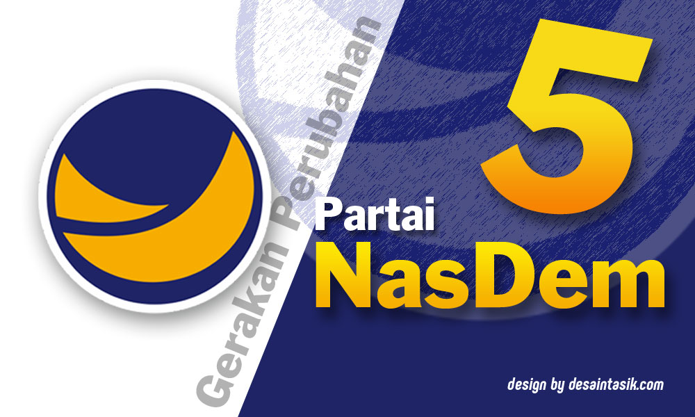 Detail Download Logo Partai Nasdem Cdr Nomer 19