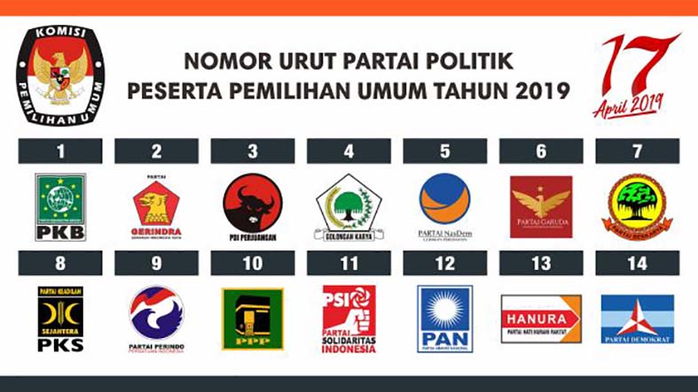 Detail Download Logo Partai Peserta Pemilu 2019 Nomer 8