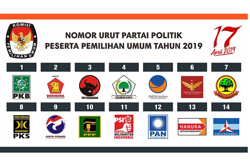 Detail Download Logo Partai Politik 2019 Nomer 18