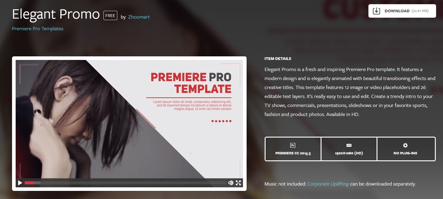 Detail Logo Intro Template Premiere Pro Nomer 50