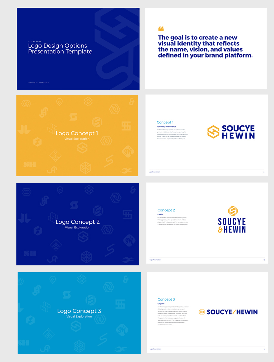 Detail Logo Presentation Template Nomer 2