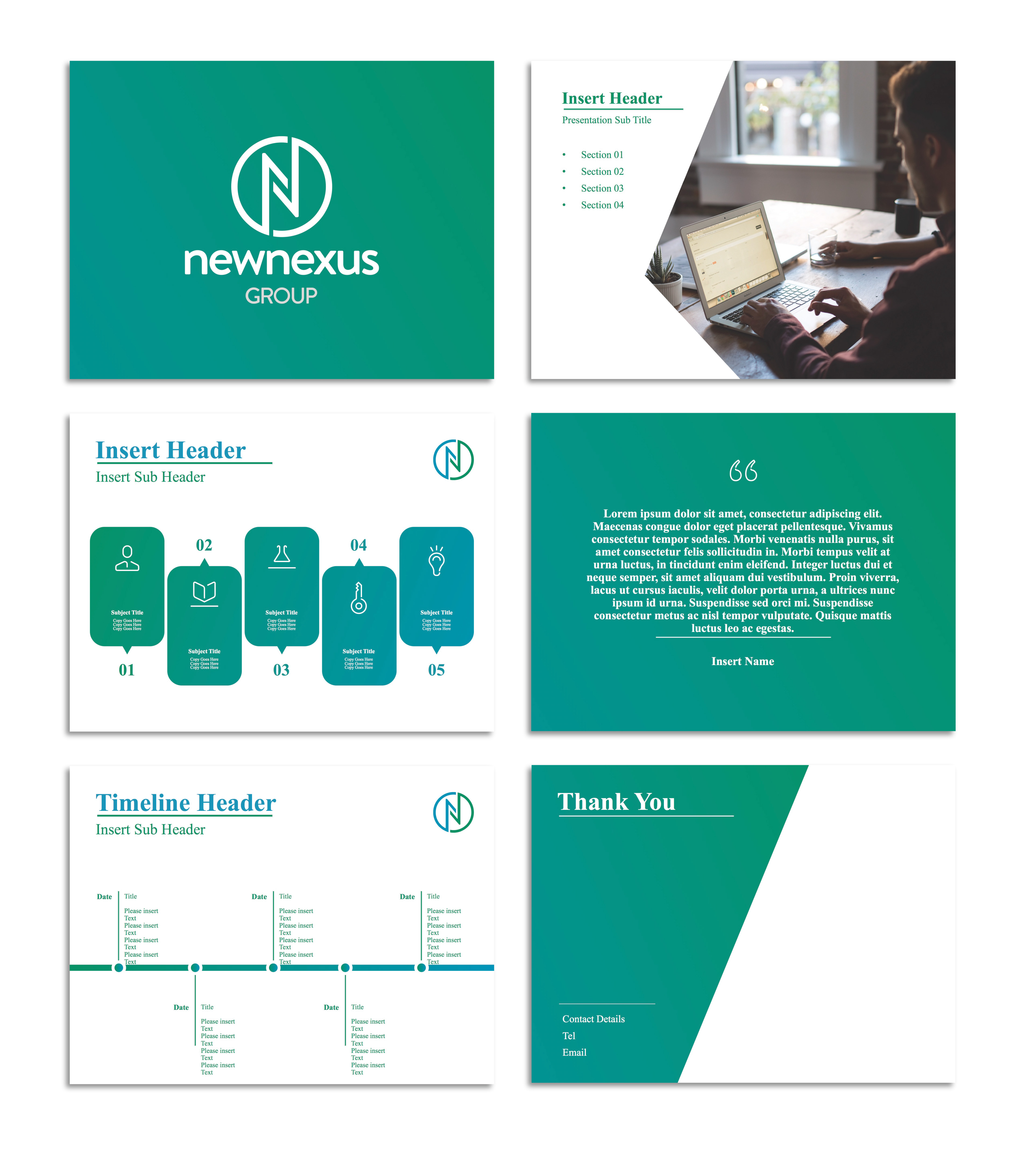 Detail Logo Presentation Template Nomer 3