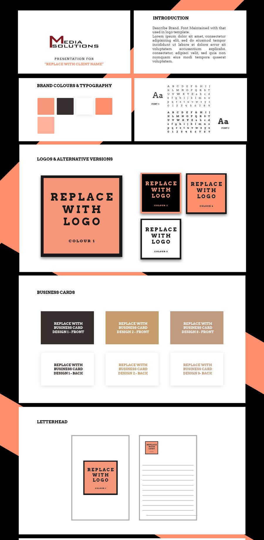 Detail Logo Presentation Template Nomer 46