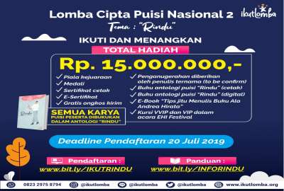 Detail Lomba Menulis Puisi Online 2019 Nomer 9