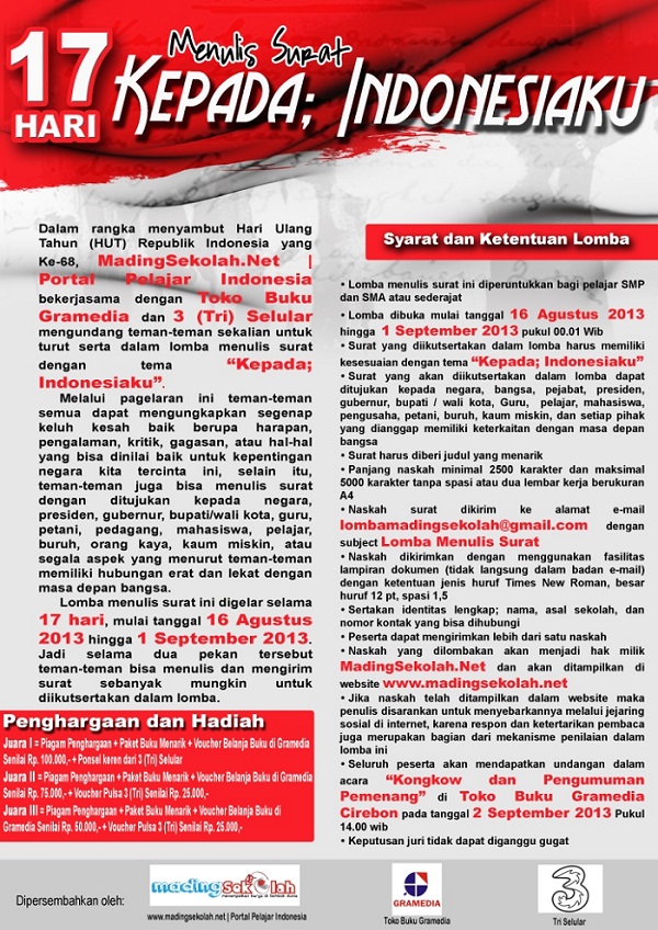 Detail Lomba Menulis Surat Untuk Bupati Nomer 27