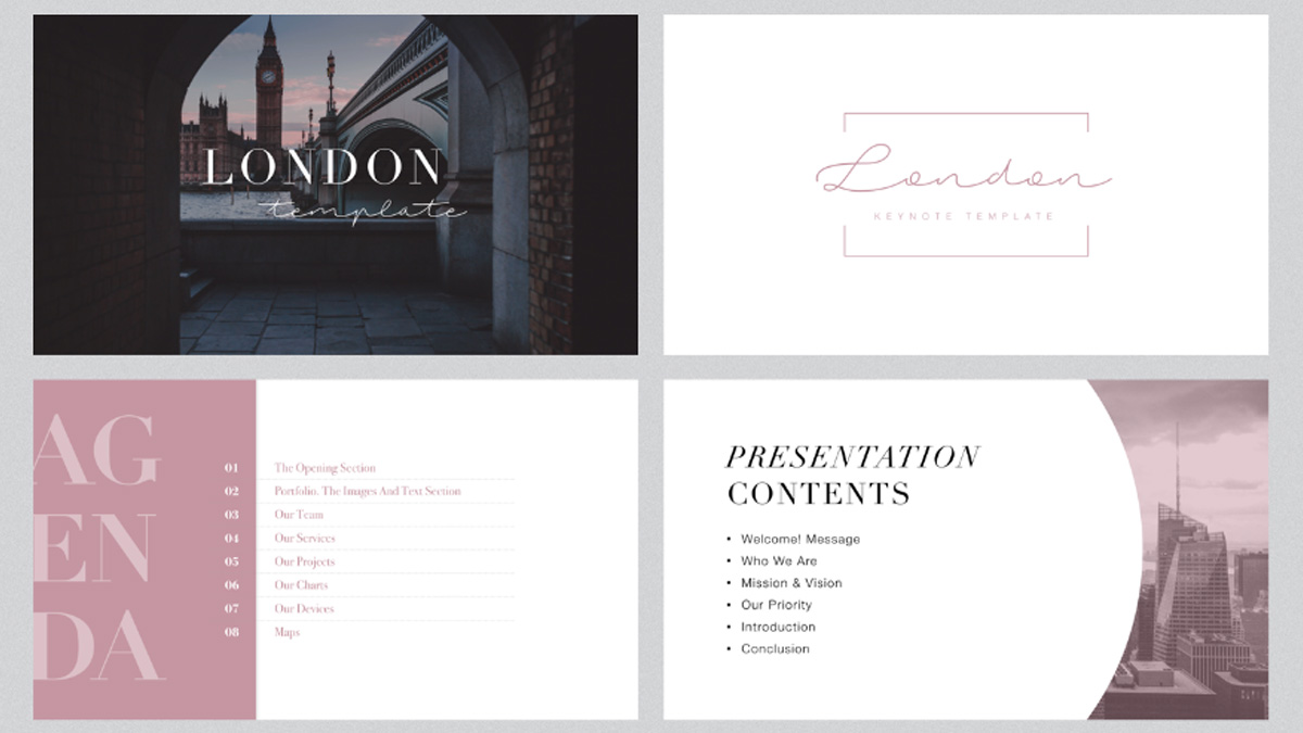 Detail London Template Powerpoint Nomer 6