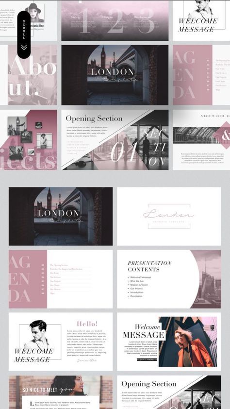 Detail London Template Powerpoint Nomer 47