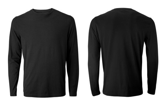 Detail Long Sleeve Black Template Nomer 20