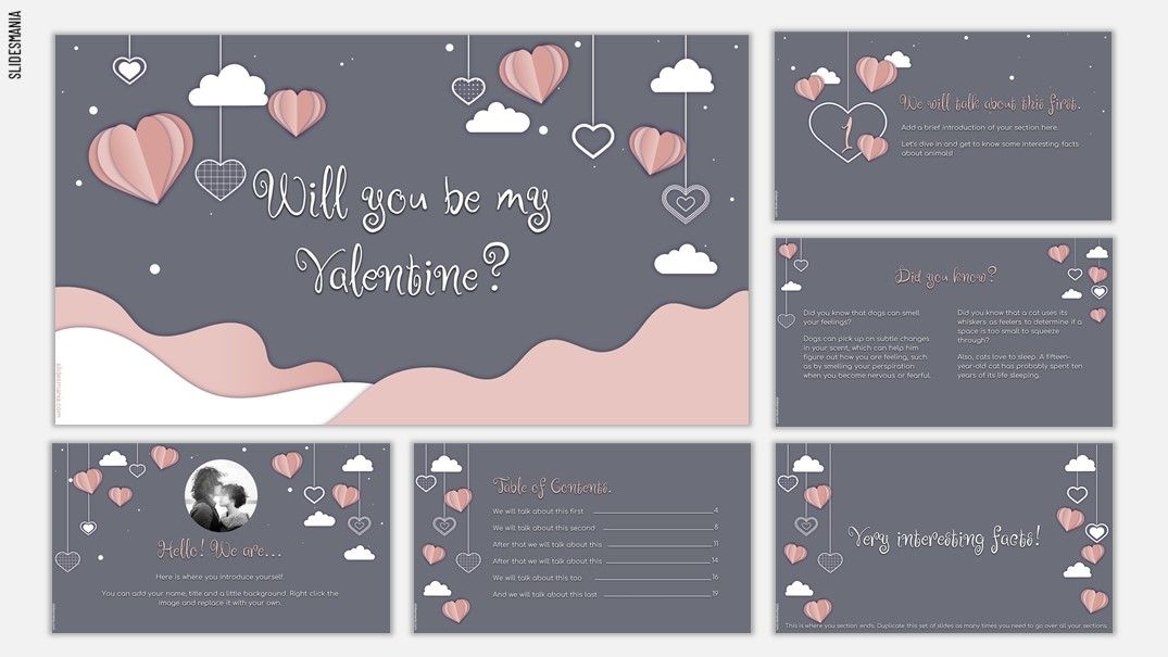 Detail Love Presentation Template Nomer 21