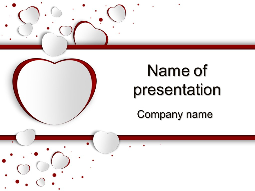 Detail Love Presentation Template Nomer 33