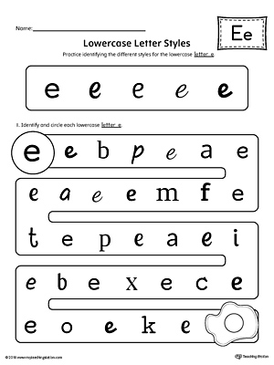Detail Lowercase E Template Nomer 42