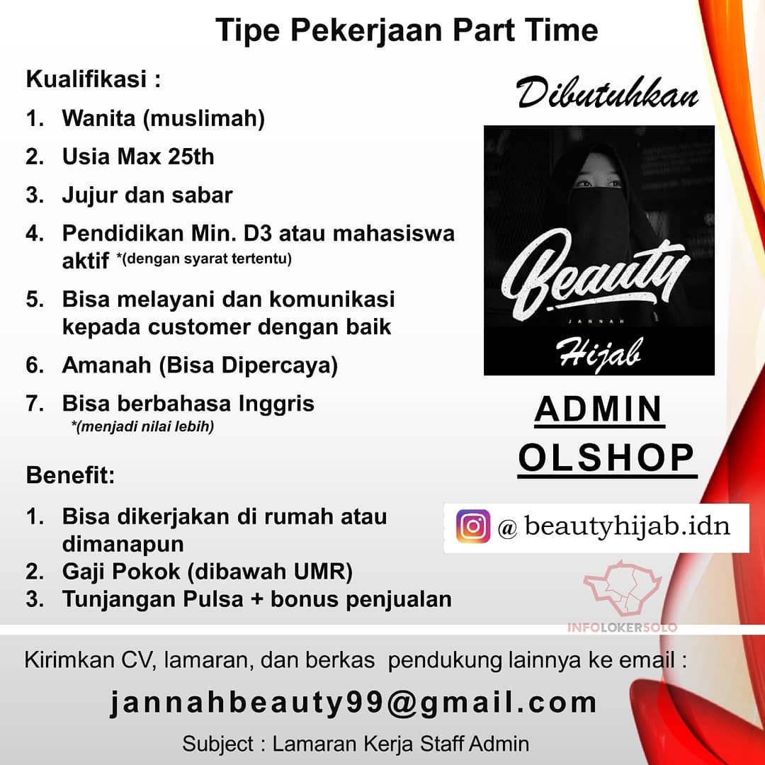 Detail Lowongan Admin Online Shop Di Rumah Nomer 14