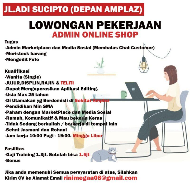 Detail Lowongan Admin Online Shop Di Rumah Nomer 15