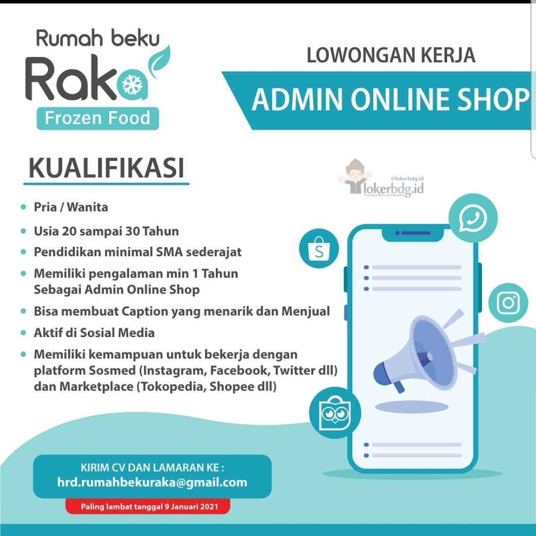 Detail Lowongan Admin Online Shop Di Rumah Nomer 28