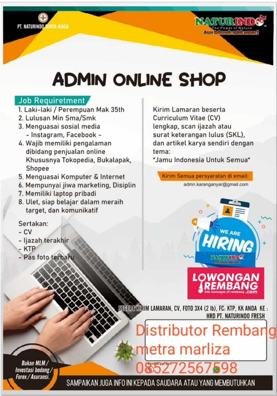 Detail Lowongan Kerja Admin Online Di Rumah Nomer 5