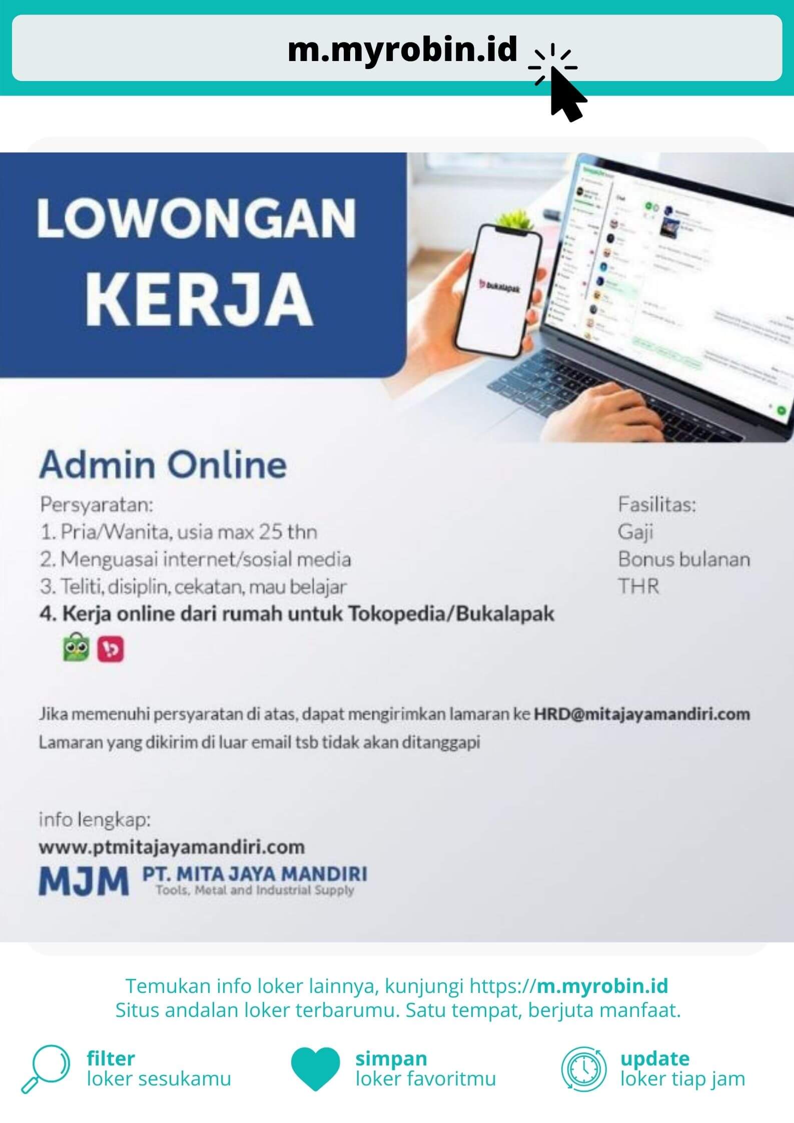 Detail Lowongan Kerja Admin Online Di Rumah Nomer 45