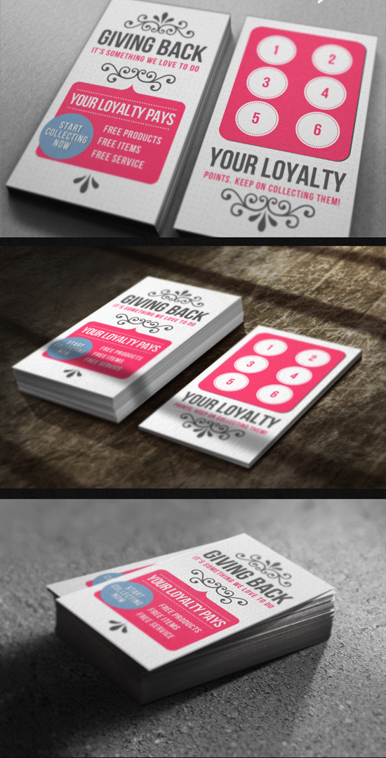Detail Loyalty Card Template Psd Free Nomer 19
