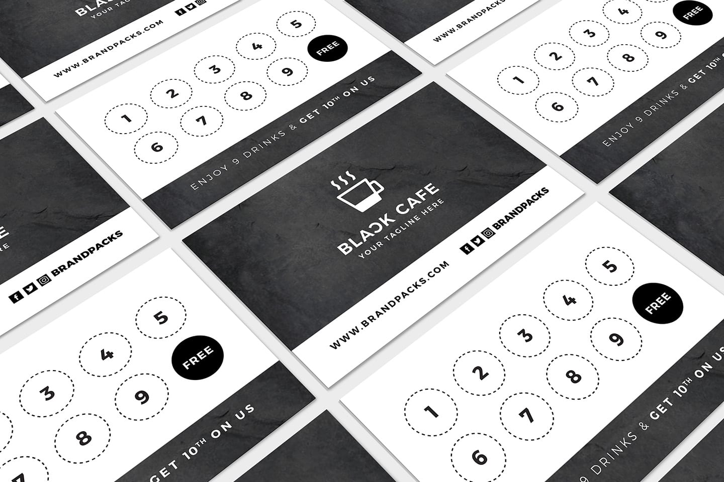 Detail Loyalty Card Template Psd Free Nomer 3